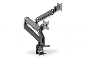 Universal Dual Monitorhalter mit Gasdruckfeder und Klemmbefestigung 