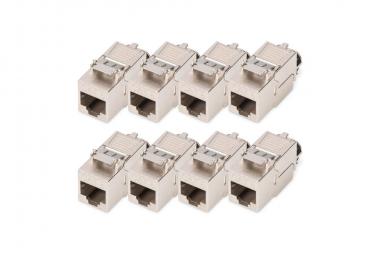Module Keystone CAT 8.I, blindé, raccordement de montage sans outil - 8 pièces 