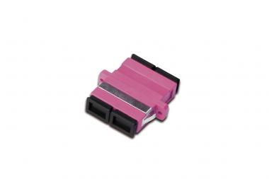 SC / SC Duplex Coupler, OM4, Farbe pink 