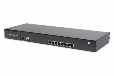 Commutateur clavier-vidéo-souris Cat.5 modulaire, 8 ports 