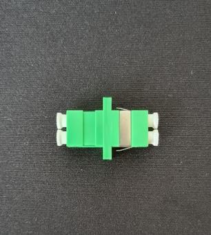 Kupplung LC-Duplex APC grün Kunststoff, Keramikhülse 