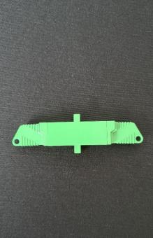 Kupplung E2000®APC/E2000®APC Singlemode, grün, simplex 