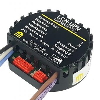 Unterputz-Modul 230V, 2 Ausgänge Phasen AB- und AN-Schnitt 