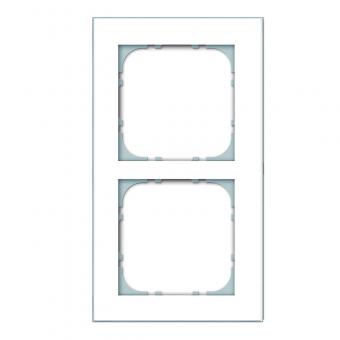 2-fach GT Rahmen, Einbau von Einsätzen System 55, weiß 