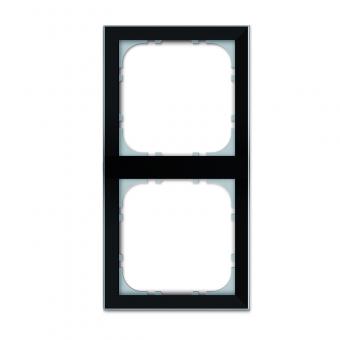 2-fach GT Rahmen, schlank, Einbau von Einsätzen System 55, schwarz 