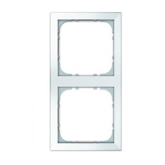 2-fach GT Rahmen, schlank, Einbau von Einsätzen System 55, weiß 