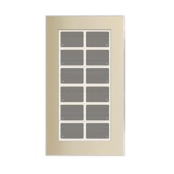 GT champagner mit 12 Tasten, 12 LEDs, Bargraph, integr. TS 