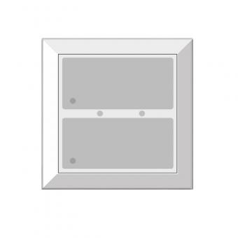Transponder-Leser mit zwei kapazitiven Tasten, IR-Empfänger und Corona (schmal) 