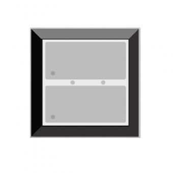 Transponder-Leser mit zwei kapazitiven Tasten, IR-Empfänger und Corona (schmal) 