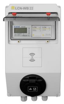Wallbox 22kW mit Leistungsmessung, RFID, Tasten 