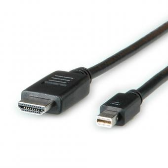 Mini DisplayPort Kabel, Mini DP zu UHDTV, Stecker/Stecker, schwarz 