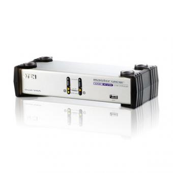 Commutateur KVM, DualView VGA, USB, concentrateur USB 