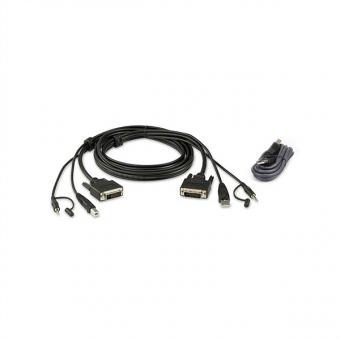 USB DVI-D Dual-Link Secure KVM Kabel Set, 2L-7D02UDX2 