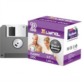 Disquettes formatées HD de 3,5 pouces, 1,44 Mo, paquet de 10 