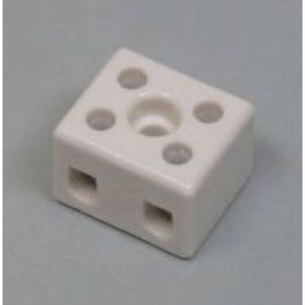 Keramik-Buchsenklemme 4mm² 2-polig 