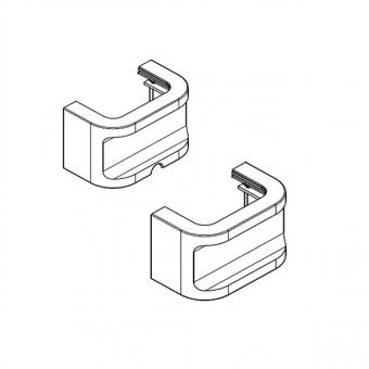 Prise multiple, 12x, aluminium, noir 