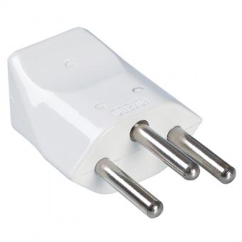 Schutzkontaktstecker, Schweiz CH 10A / 250V weiß 