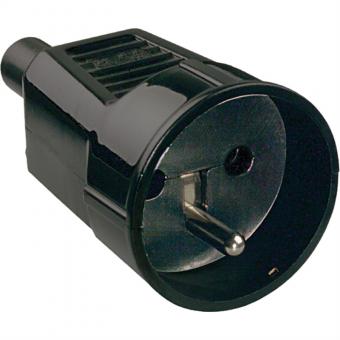 Prise femelle, noire 