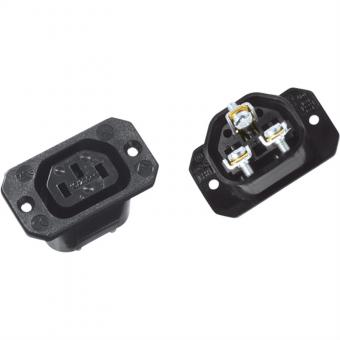 Prise C13, Noire, à visser 