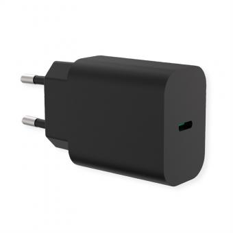 USB Charger mit Euro-Stecker, 1 Port (Typ-C PD), 25W 