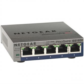 ProSafe Gigabit Switch, 5 Ports, ProSafe Plus GS105E 5 