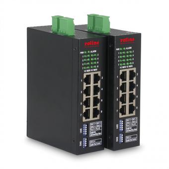 8-Port Industrial Web Managed Gigabit Ethernet Switch 