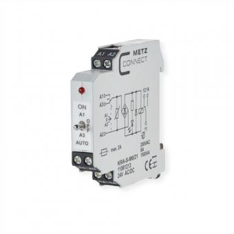 KRA-S-M6/21, 1 Wechsler, 24V AC/DC 
