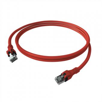 EasyLan DualBoot PushPull IP20 Patchkabel, Kat.6A (Class EA), S/FTP, rot, 1,5m 