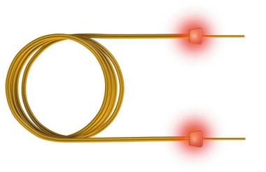 LWL-Kabel, duplex, 9/125µm OS2, LC/LC, 1m 