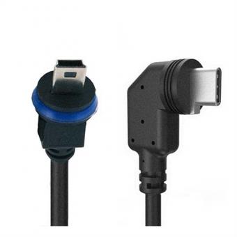 7 Câble MiniUSB-C à MiniUSB, coudé, 1m (pour RS232 Box) 