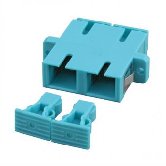 Coupleur FO MM OM3, SC/SC duplex, turquoise 