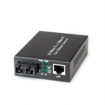 Fast Ethernet Konverter, RJ-45 zu SC 