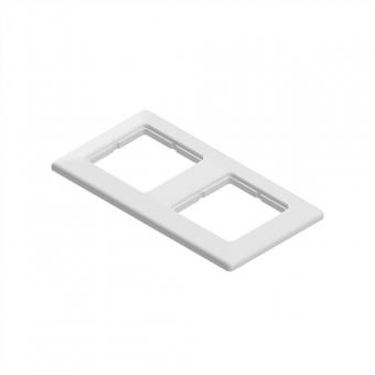 EasyLan Abdeckrahmen zweifach, Weiß RAL9010 