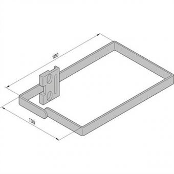 Etrier acier, 100x180 