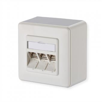 C6Amodul 3 Port 270°M AP reinweiß 