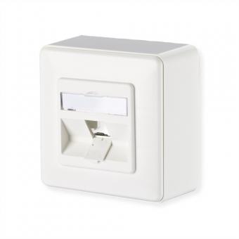 Modul Anschlussdose AP, 1 Port unbestückt reinweiß 