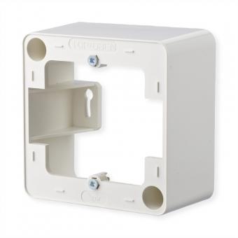 Aufputzrahmen 85 x 85 x 43mm, 1fach, reinweiß 