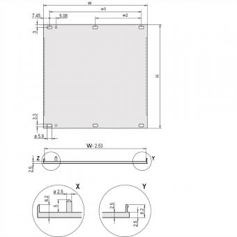FRONTPLATTE HF 4HE, 42TE 