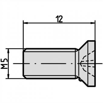 Schrauben zur Modul- und Profilschienenbefestigung, M5X12, 100ST 