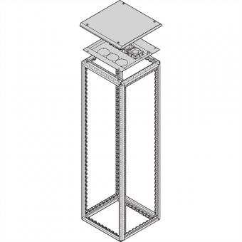 Varistar, capot supérieur avec 3 ventilateurs, extensible à 6 ventilateurs, RAL 7021, 800W 1000D 