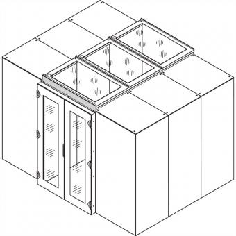 Masque de porte d'allée pour hauteurs inégales, panneau adaptateur de porte battante, 130H 