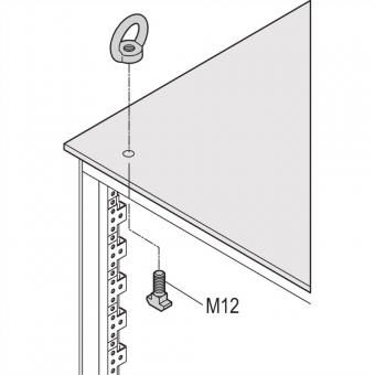 Varistar Kit anneau de levage pour capot supérieur surélevé 