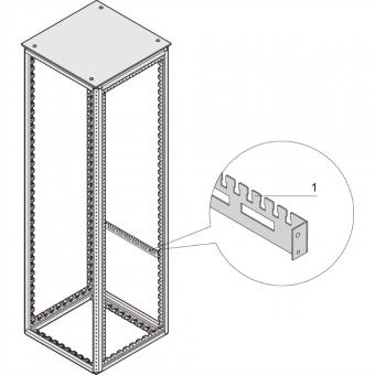 Varistar Rail support de câbles pour largeur d'armoire, 800W 