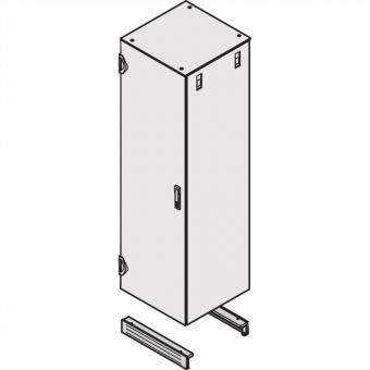 Sockel stationär, geschlossen, 800, RAL 7021 