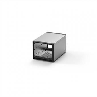 RatiopacPRO, coffret de bureau, blindage rétractable, garniture frontale, 3 U, 28 HP, 255mm 