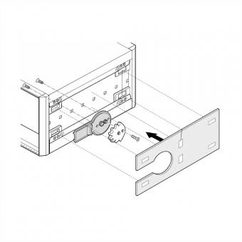 Montagesatz für Aufstell-Tragegriff, 4HE, 355T 