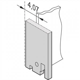Face avant 19-pouces, neutre, 3U, 7 HP, 2,5mm, alu, RAL 7035 