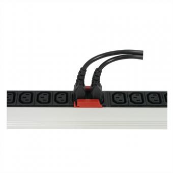 Verriegelungslasche für IEC 60320-C13-Stecker, VERRIEGELUNGSLASCHEN (12STK) 