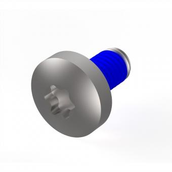 LIKOSCHR.TORX M4X 8 (100ST), Flachkopfschraube mit Gewindesicherung 