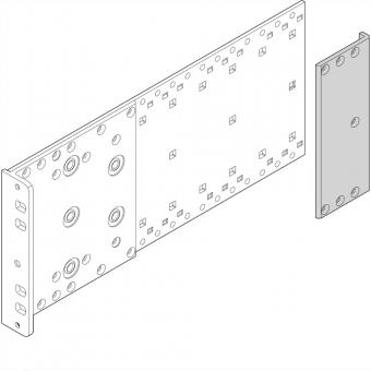 EuropacPRO Cornière arrière robuste pour joint CEM Textil pour panneau latéral, 3 U 